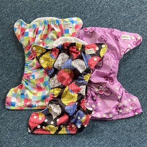 3 Washable Diapers